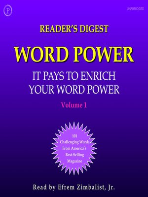 Reader's Digest Word Power, Volume 1 - NLB - OverDrive